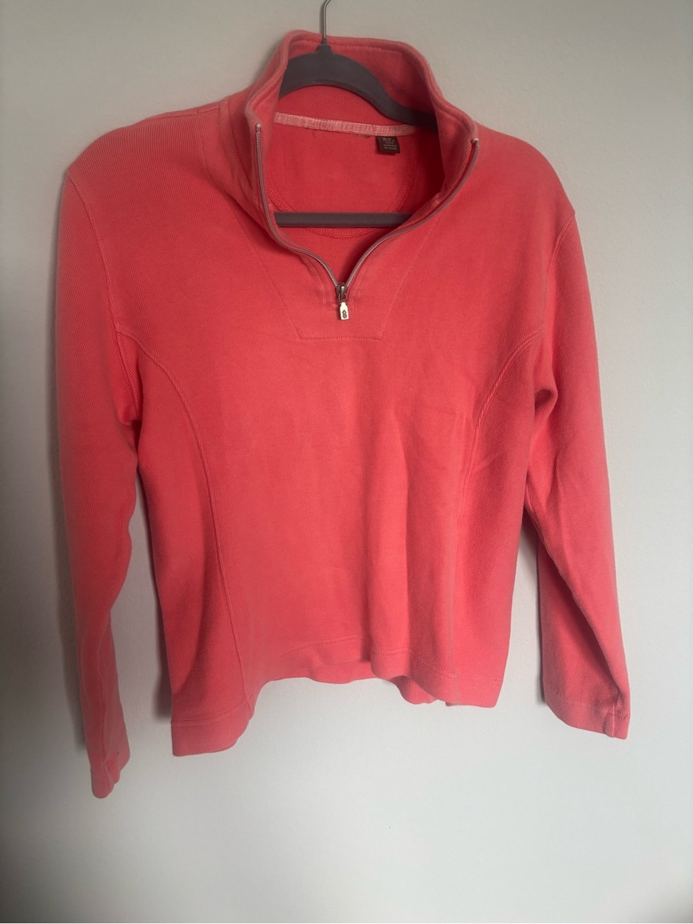 Tommy Bahama Women's Coral Half-Zip Pullover Top